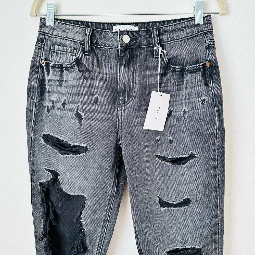 New Cello Jeans Slim Fit Boyfriend Distressed - Picture 10 of 14